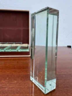 Porte couteaux cristal miroir Art Déco