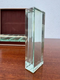 Porte couteaux cristal miroir Art Déco