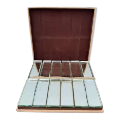 Porte couteaux cristal miroir Art Déco