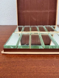 Porte couteaux cristal miroir Art Déco
