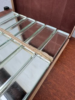 Porte couteaux cristal miroir Art Déco