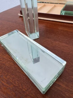 Porte couteaux cristal miroir Art Déco