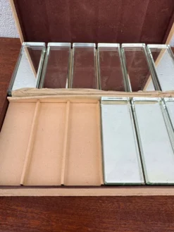 Porte couteaux cristal miroir Art Déco