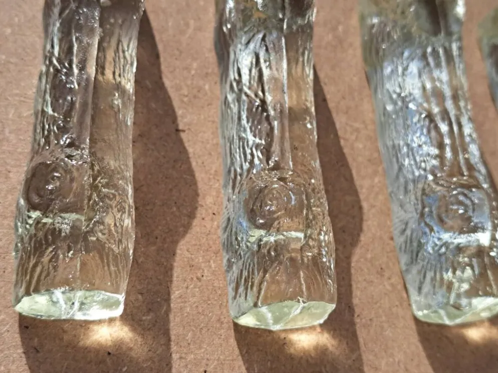 6 Porte couteaux cristal vintage