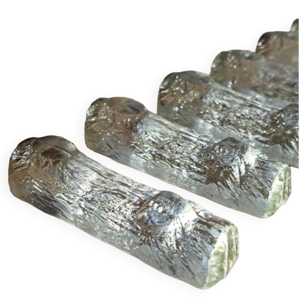 6 Porte couteaux cristal vintage
