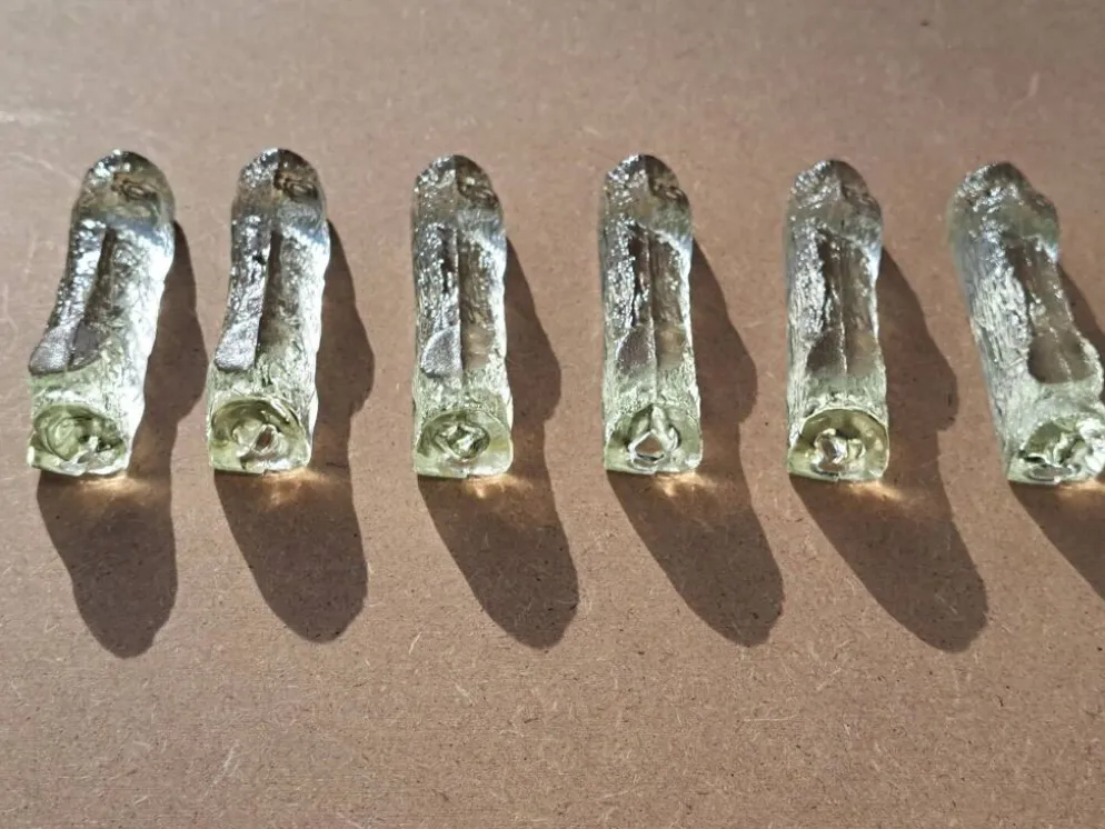 6 Porte couteaux cristal vintage