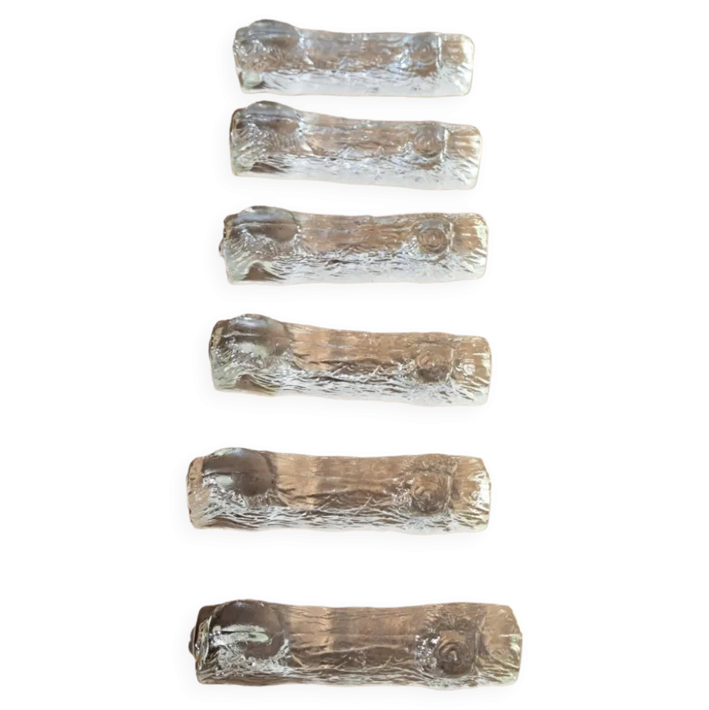 6 Porte couteaux cristal vintage