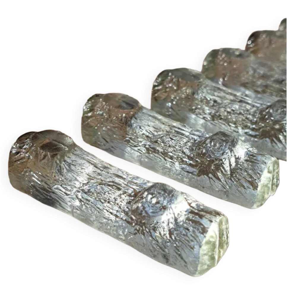6 Porte couteaux cristal vintage