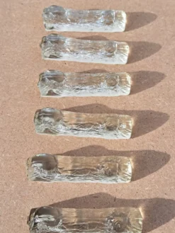 6 Porte couteaux cristal vintage