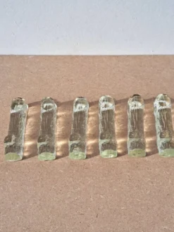 6 Porte couteaux cristal vintage
