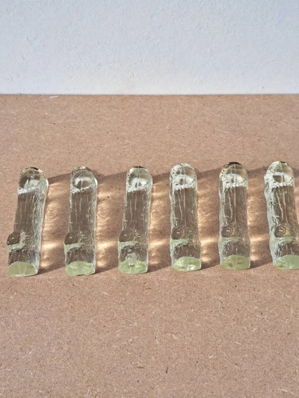 6 Porte couteaux cristal vintage