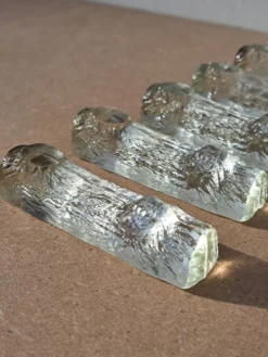 6 Porte couteaux cristal vintage