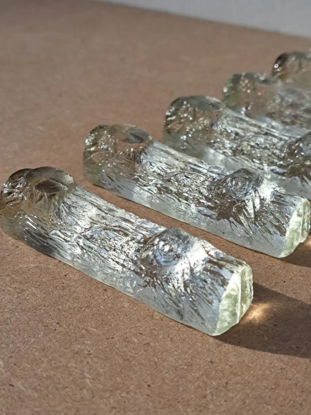 6 Porte couteaux cristal vintage