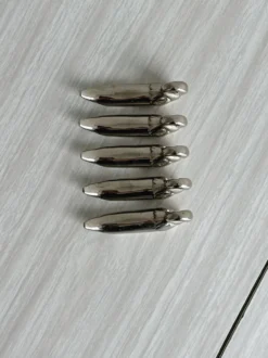 5 porte-couteaux cygne en métal argenté