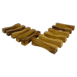 11 porte couteaux en bois d'olivier vintage