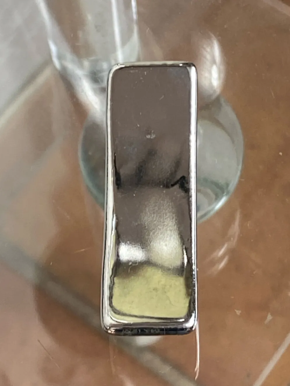 Porte-couteaux en céramique argentée