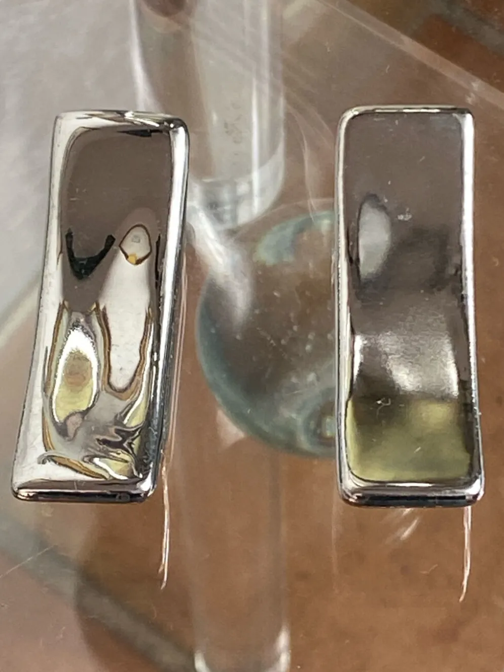 Porte-couteaux en céramique argentée