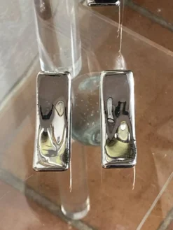 Porte-couteaux en céramique argentée