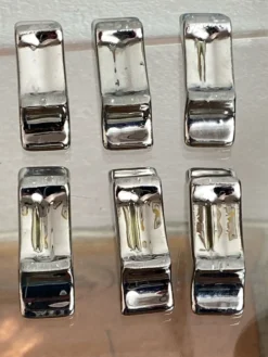 Porte-couteaux en céramique argentée