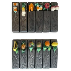 12 porte-couteaux en céramique style Vallauris