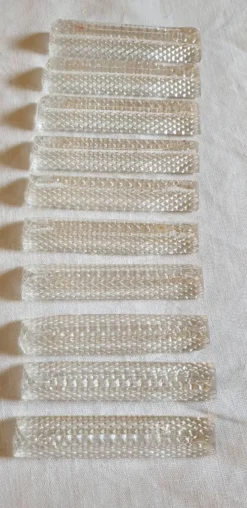 10 porte couteaux en cristal