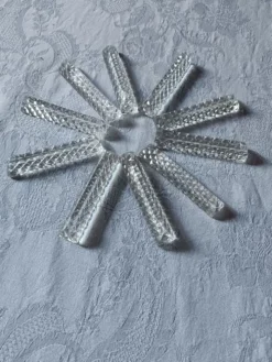 10 porte couteaux en cristal