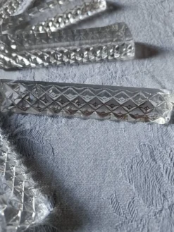 10 porte couteaux en cristal
