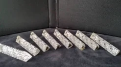 8 Porte couteaux en cristal au Plomb
