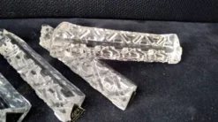 8 Porte couteaux en cristal au Plomb