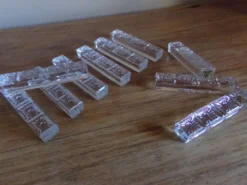 10 Porte-couteaux en cristal ciselé