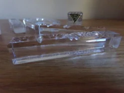 10 Porte-couteaux en cristal ciselé