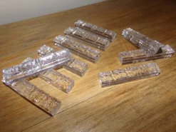 10 Porte-couteaux en cristal ciselé