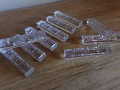 10 Porte-couteaux en cristal ciselé
