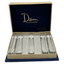 5 porte-couteaux en cristal de daum