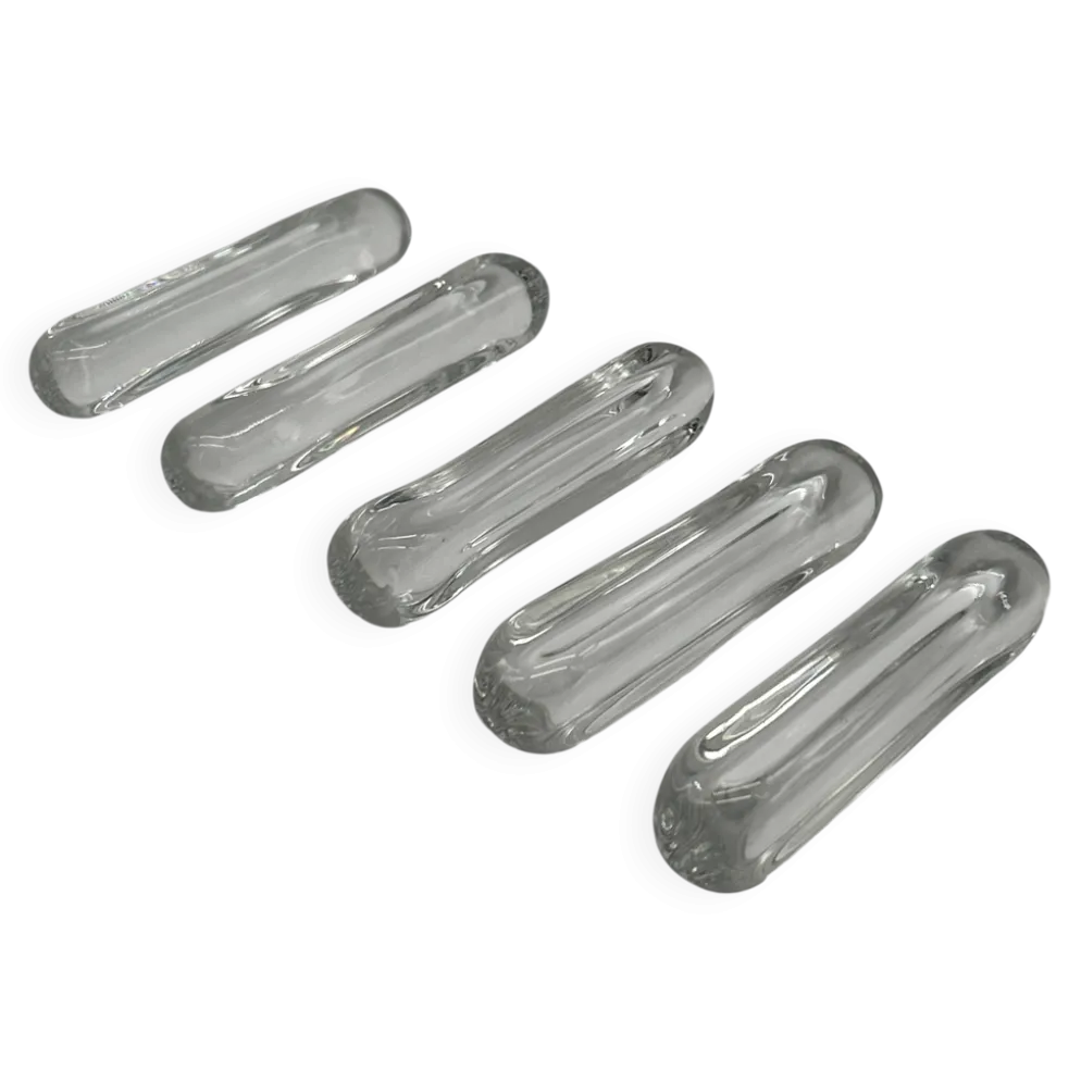 5 porte-couteaux en cristal de daum