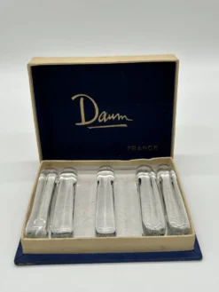 5 porte-couteaux en cristal de daum