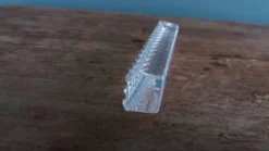 12 porte couteaux en cristal pointe de diamant dans leur boite, Hongrie