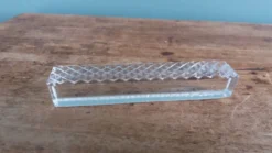 12 porte couteaux en cristal pointe de diamant dans leur boite, Hongrie