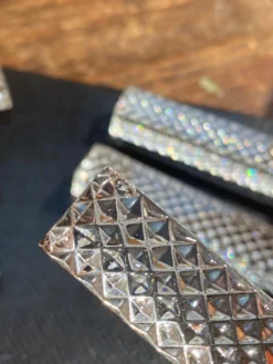 Porte-couteaux en cristal, pointe de diamant
