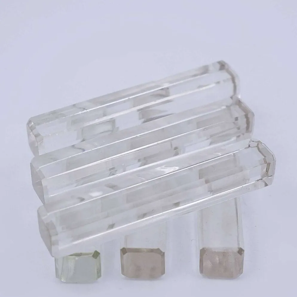 6 porte-couteaux en cristal, Tchécoslovaquie 1980