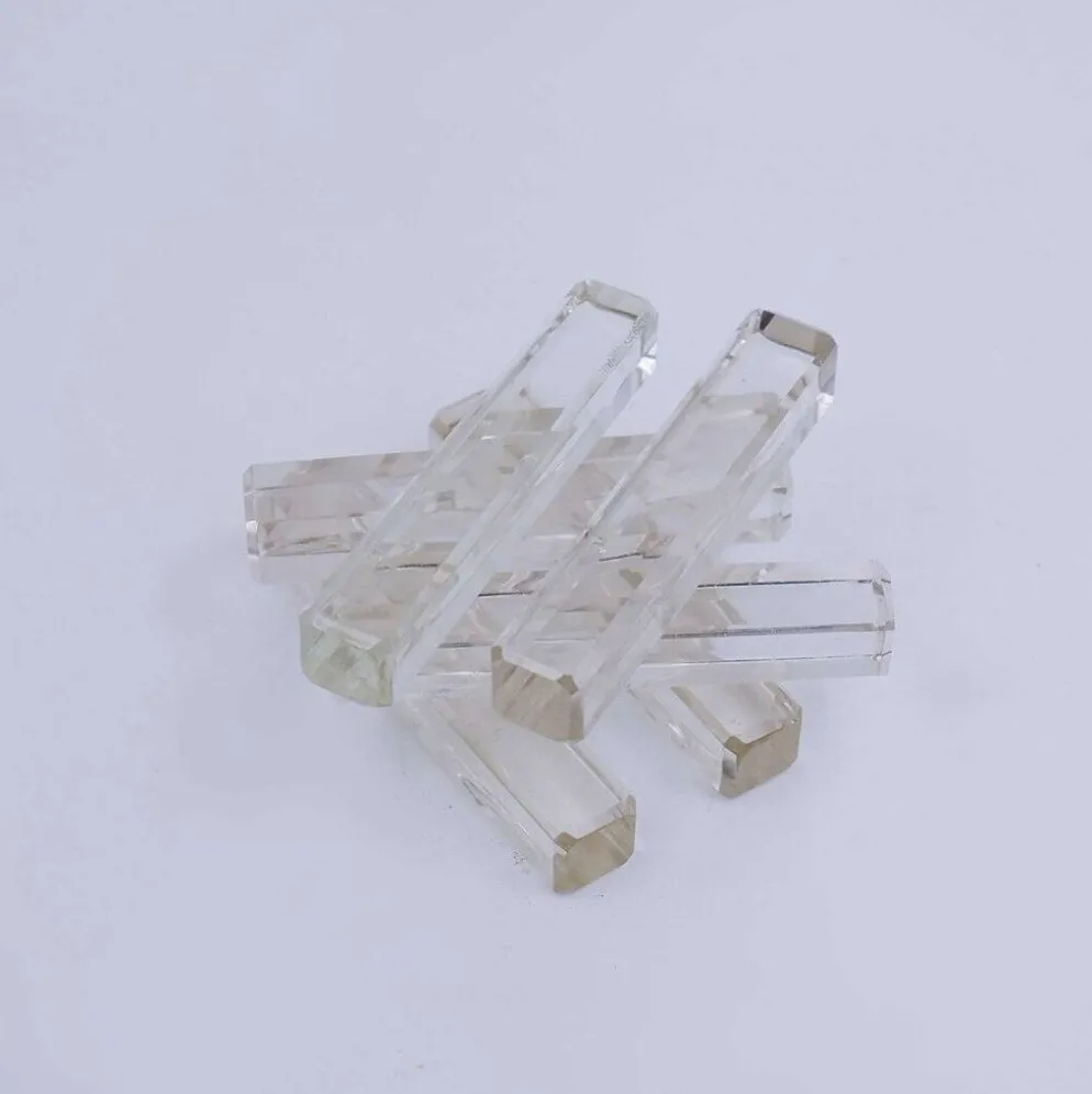 6 porte-couteaux en cristal, Tchécoslovaquie 1980