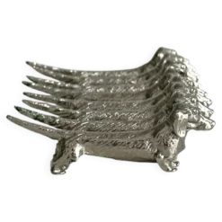 8 porte-couteaux en forme de chien teckel