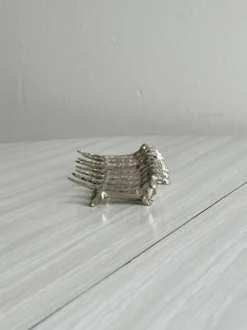 8 porte-couteaux en forme de chien teckel