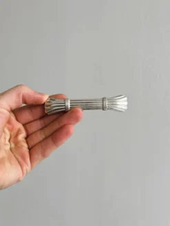 6 porte-couteaux en métal argenté