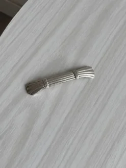 6 porte-couteaux en métal argenté