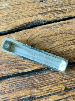 6 porte-couteaux en métal argent SILEA vintage