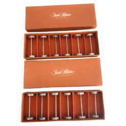 12 porte-couteaux en métal argenté Saint Hilaire modèle Arceaux en coffret