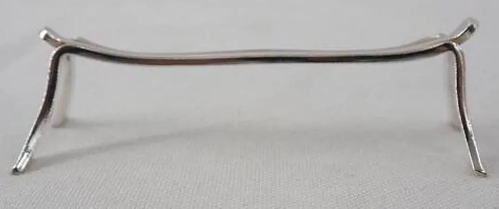 12 porte-couteaux en métal argenté Christofle modèle Printania, Art Nouveau