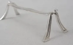 12 porte-couteaux en métal argenté Christofle modèle Printania, Art Nouveau
