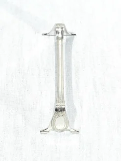 12 porte-couteaux en métal argenté style empire